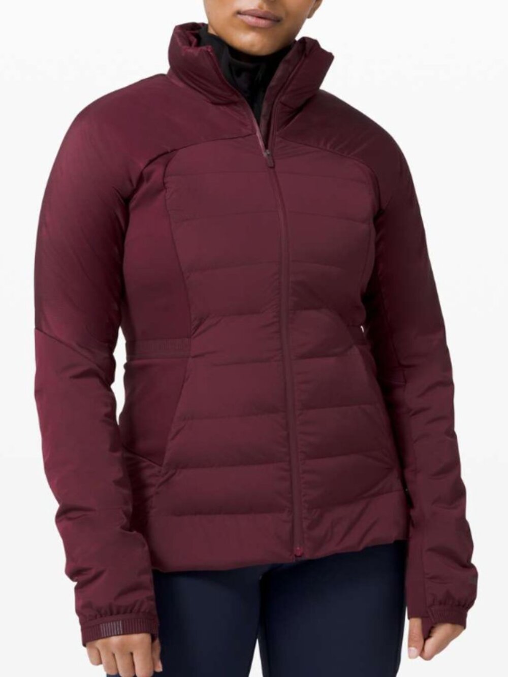Lululemon Down for It All Jacket W4BK0S Cassis Burgundy - Size 4